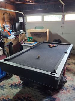 Black Bar Size Pool table