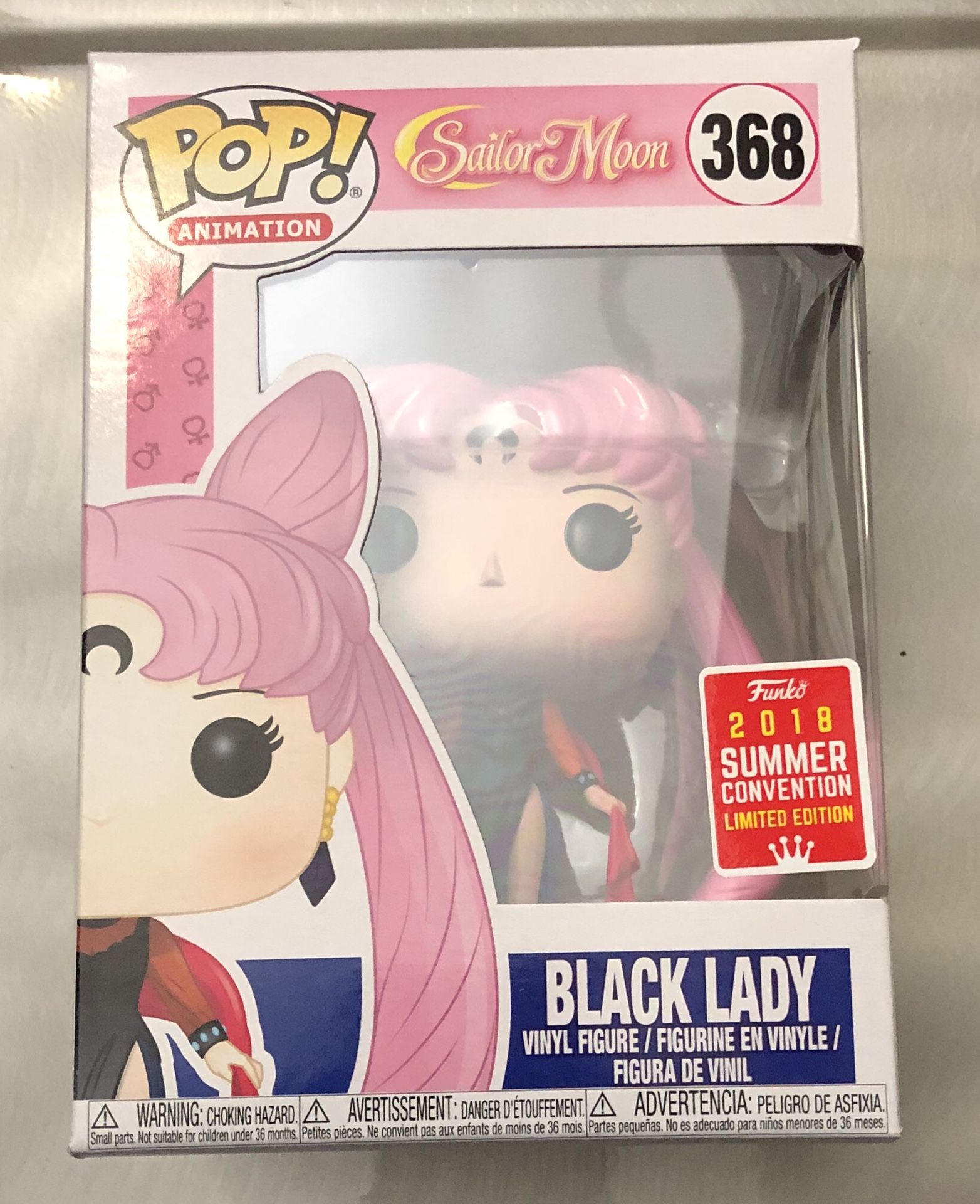 Funko POP Sailor Moon Black Lady comic con exclusive
