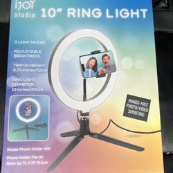 10 Inch ijoy Selfie Desktop Ring Light With Tripod  Stand