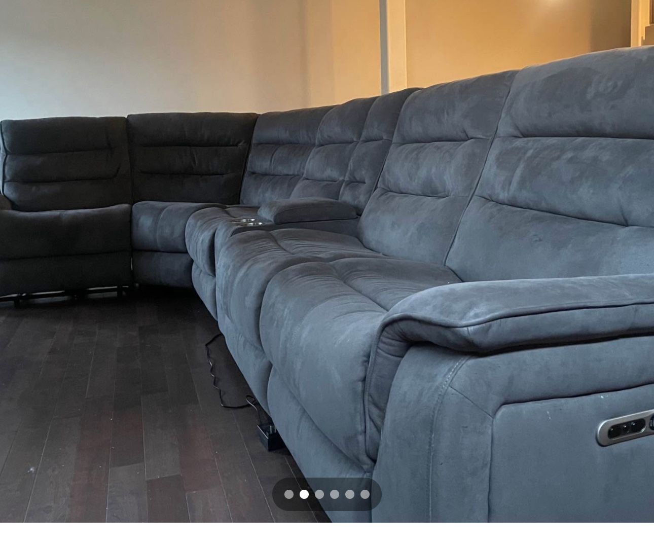 Microfiber, electric recliner, couch