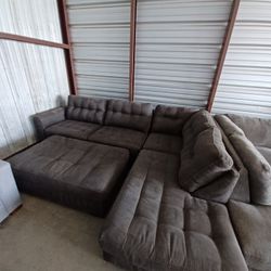 Sectional Couch With Ottoman Delivery Available 