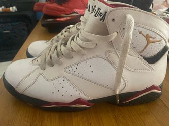 Air Jordan 7 White Cardinal Sneakers