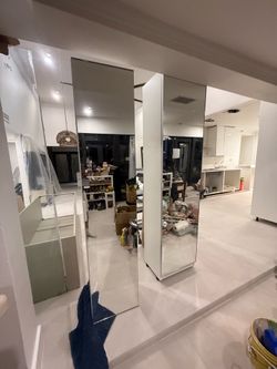 2 Mirror High Cabinets