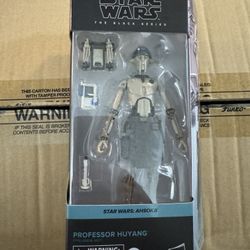Star Wars The Black Series Ahsoka Professor Huyang 6" Droid Figure NEW.  