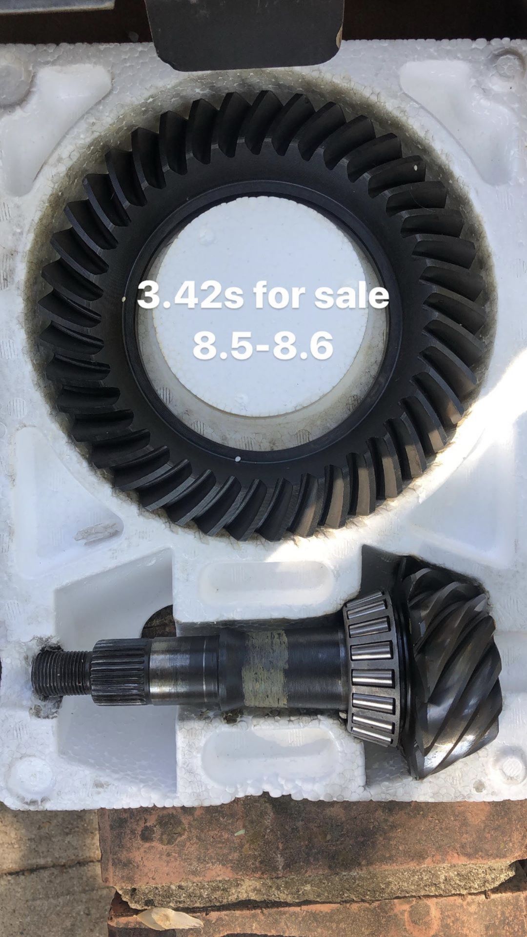 GM 8.5/8.6 gears 3.42 ring and pinion OBO
