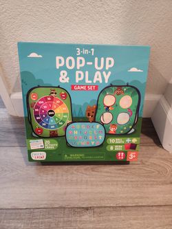 Pop-up & Play 3-in-1 Game Set- Brand New