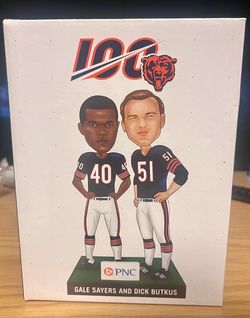 Chicago Bears Gale Sayers & Dick Butkus Bobblehead Set
