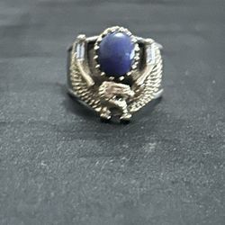 10k Yellow Gold Eagle 925 Shank Custom-Made Ring