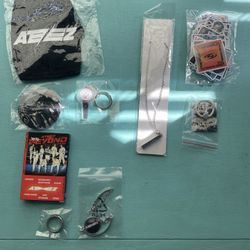 Kpop Gift Set for Ateez, Photocard, Stickers, Bracelet, Face Shield, Ring, Pendant Necklace, Button Pin, Phone Ring Holder, Keychain