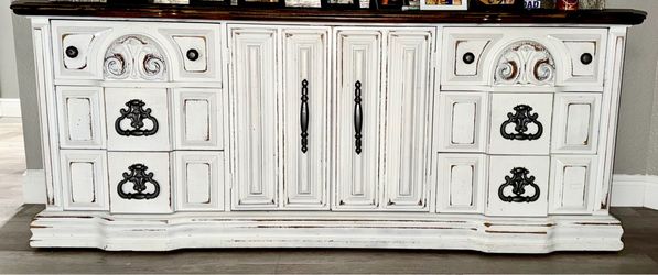 Wood Buffet on wheels