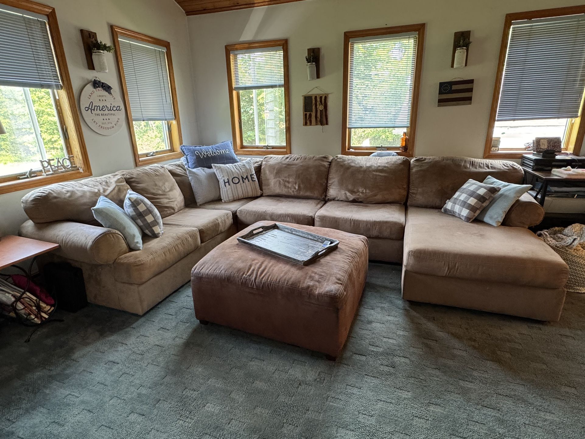 Sectional + Ottoman – $400 (Negotiable)