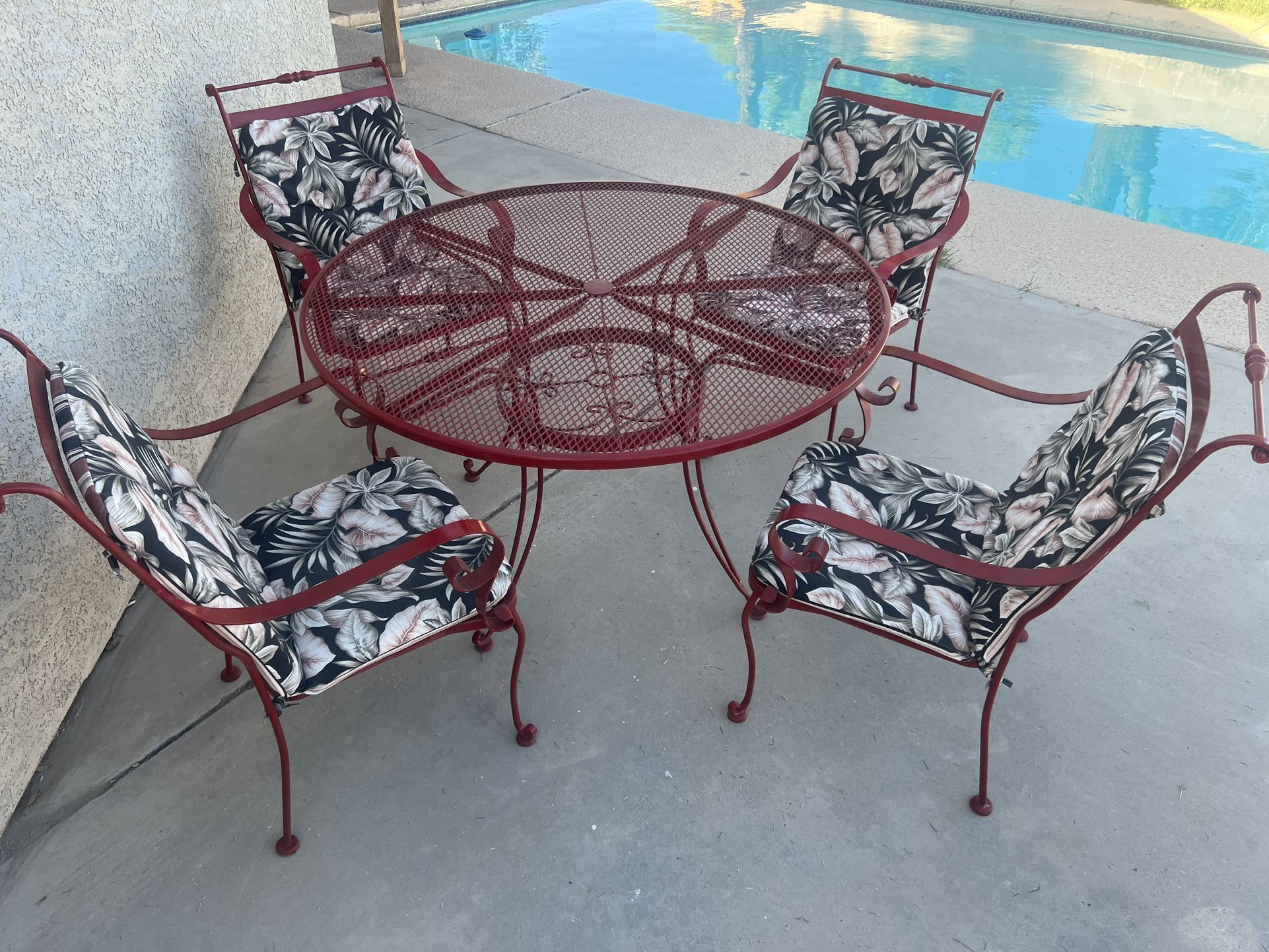 Vintage Patio Dining Set With Outdoor porch Swing