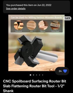 2 Router CNC Spoilerboard  Surfacing Bits