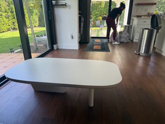 White coffee table