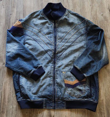 Vintage Y2K Rocawear Denim Jacket size 2XL