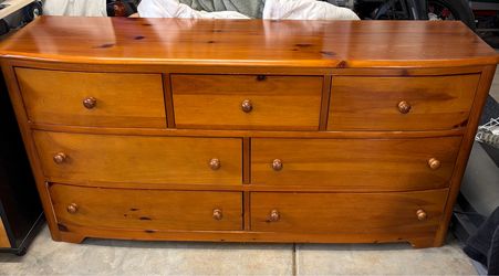 Pine Wood Dresser and Nightstand