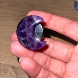 Amethyst moon car vent clip 