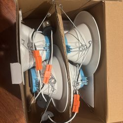 2-2   7.2 Inch LED 4packs Lights with Night Light, 5CCT Retrofit Recessed Lighting Selectable 2700K-6000K Dimmable, 12W=75W, 1200LM Downlight with M