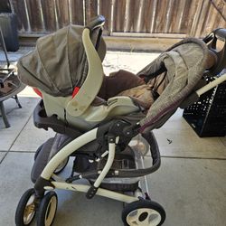 Laura Ashley stroller And Car Seat 
