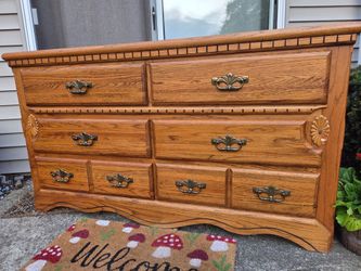 Solid wood dresser and nightstand
