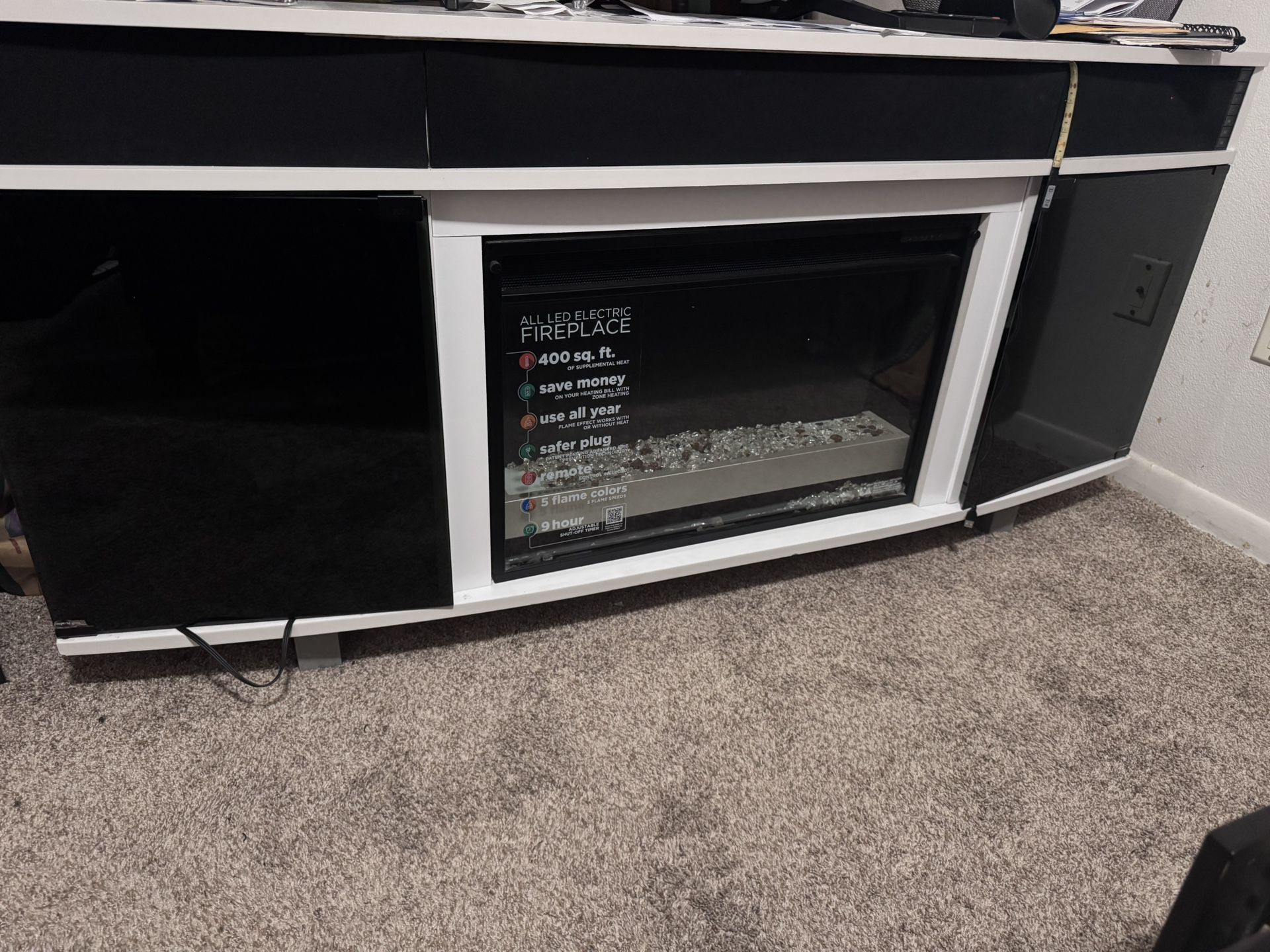 Fireplace And Bluetooth Speakers!
