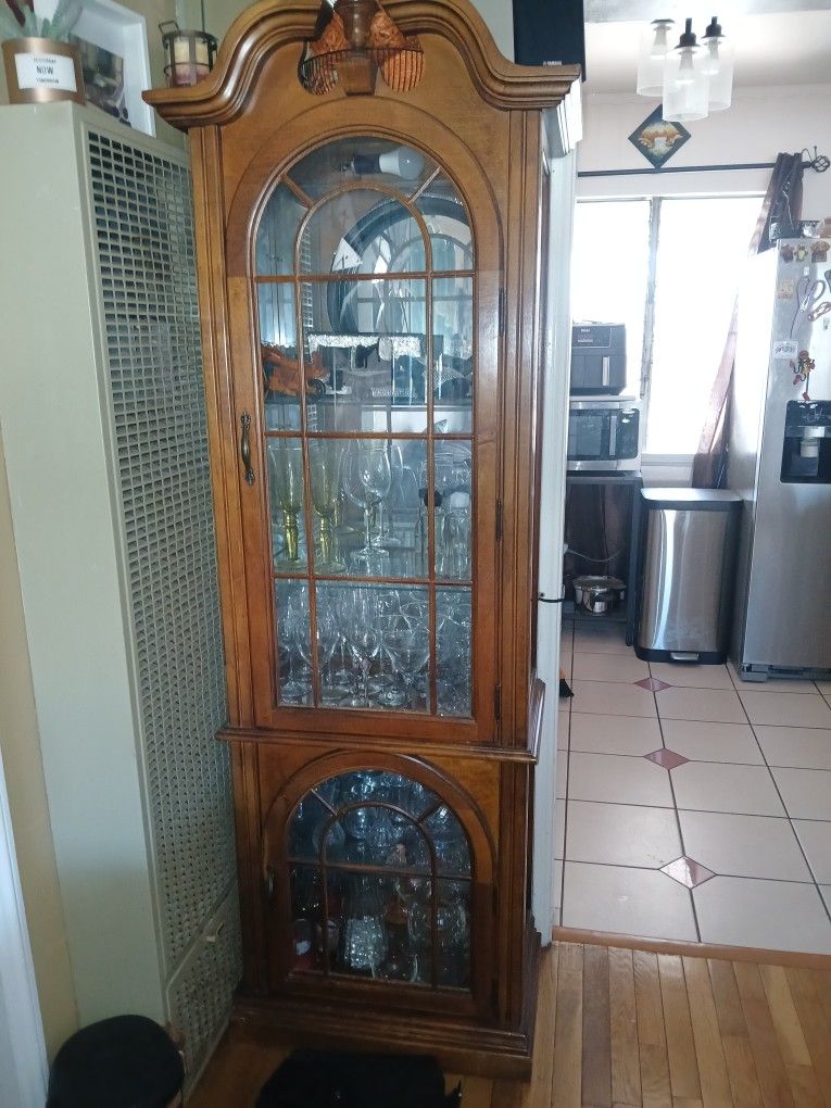Tall Antique Curio Cabinet (Cabinet Only)