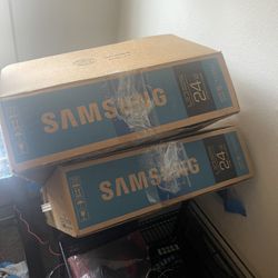 For Brand, New Vivo, Tech Cameras And Software, Two Like New Dual Monitors By Samsung In Boxes- Also Cisco Network Equipment