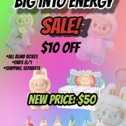 Labubu Big Into Energy Sale Labubu $50