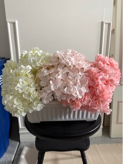 Faux Hydrangea Arrangement