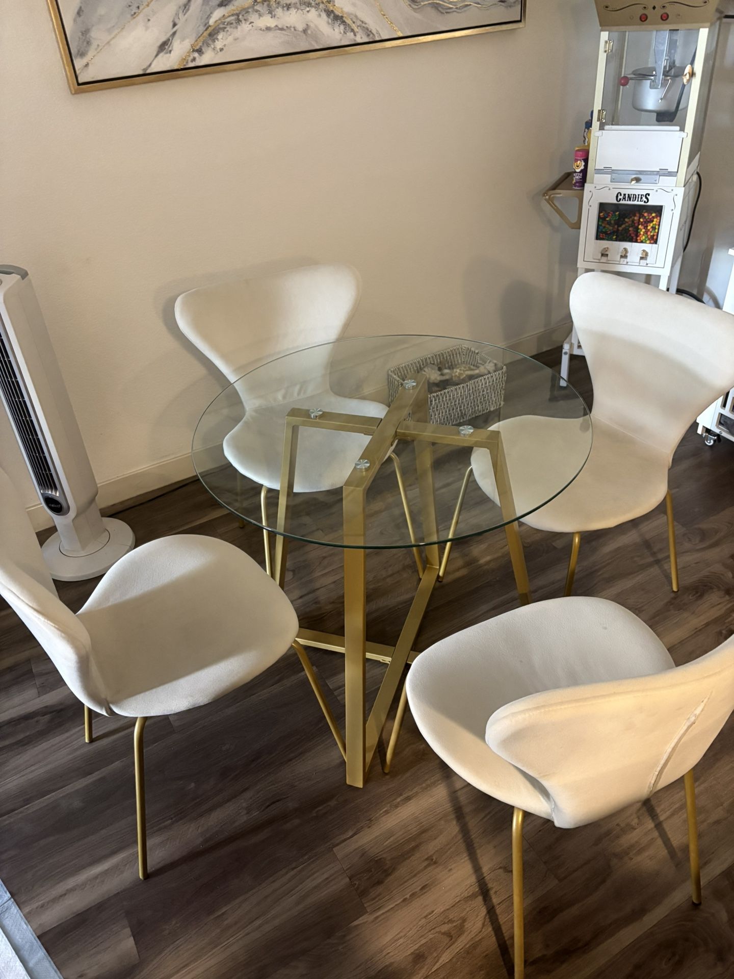 Dining Table And Bar Stools