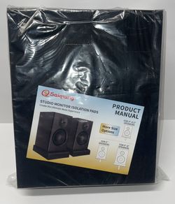 2 Pack Studio Monitor Isolation Pads for 6.5-8" Speakers - High Density Foam