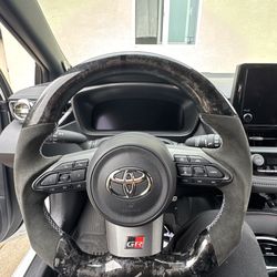 Gr Corolla forged carbon fiber steering wheel