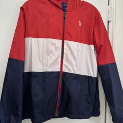 U.S. Polo Women’s Windbreaker Jacket color block size M