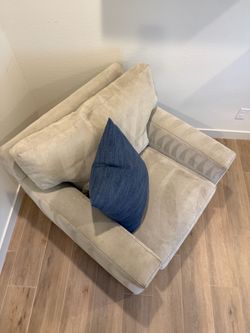 Crate & Barrel swivel chair