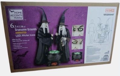 Home Depot Halloween Witches animatronic