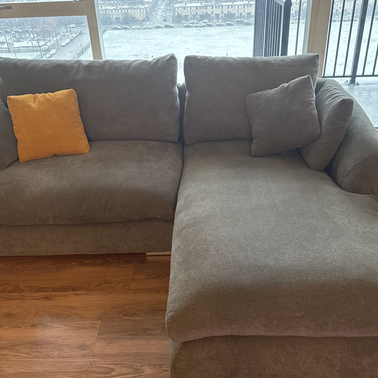88inch Mario Capasa - Feathered Sectional