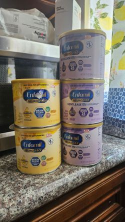 Enfamil gentlease and  Enfamil neuropro infant formula baby milk