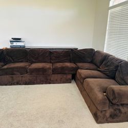 3 Piece Sofa Set In Fair Condition