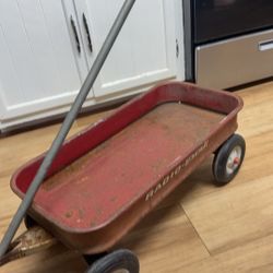 Vintage Radio Flyer "Radio PAL" Model 80 Wagon - Great Patina!