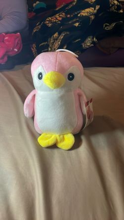 Pink Penguin Plushie 