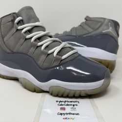 USED 2021 NIKE AIR JORDAN RETRO COOL GREY 11 XI SIZE 9