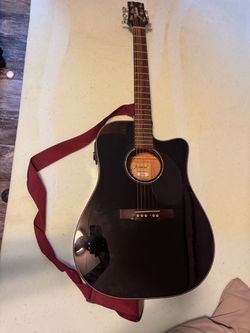 Acoustic-Electric Jasmine Dreadnought JD39CE-Black