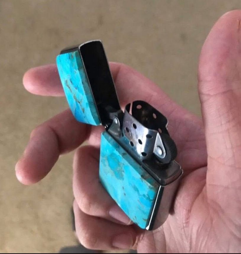 Turquoise Zippo