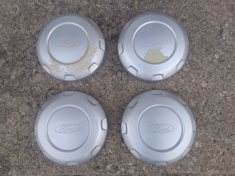 04-24 FORD F150 XL CENTER STEEL WHEEL CAP SET 17s V6 3.5 RWD V8 5.0 4X4