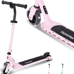 Light Pink Electric Scooter For Ages 6-12