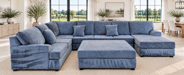 Large Microfiber Sectional Couch + DELIVERY