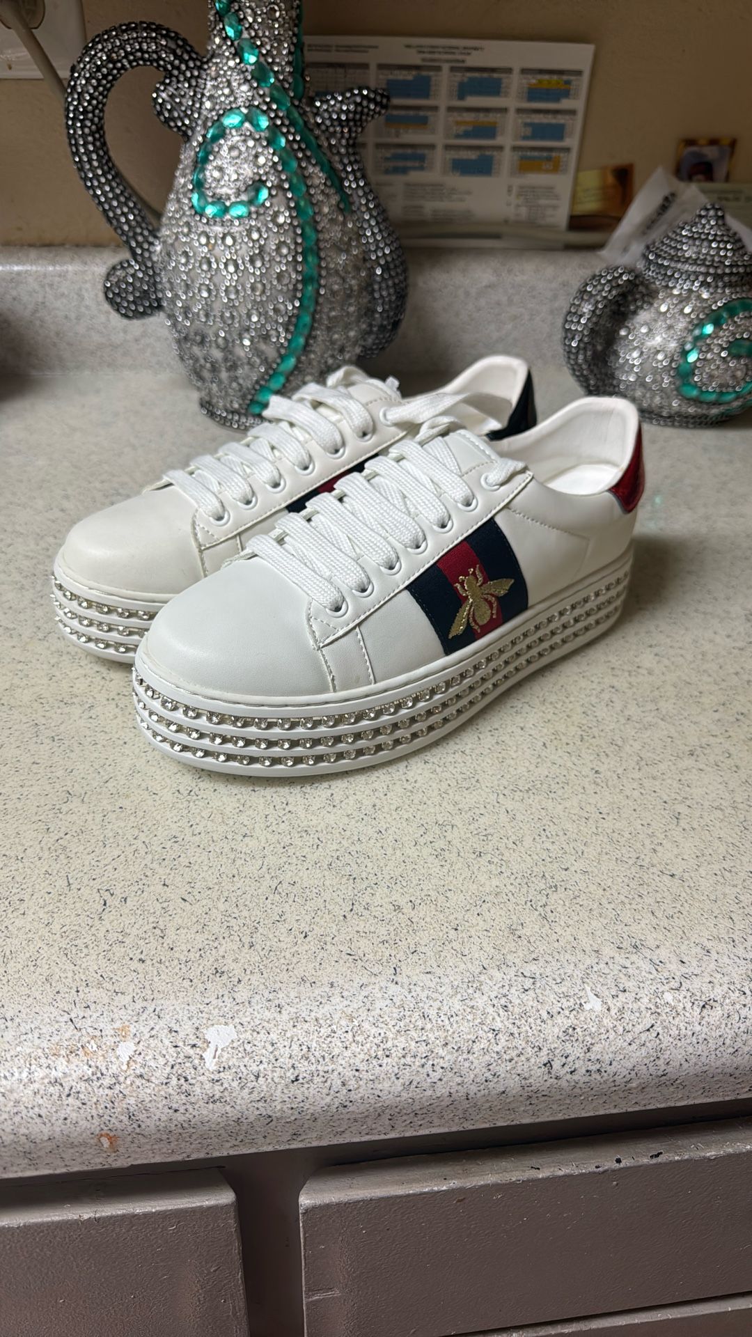 Gucci ace platform sneakers