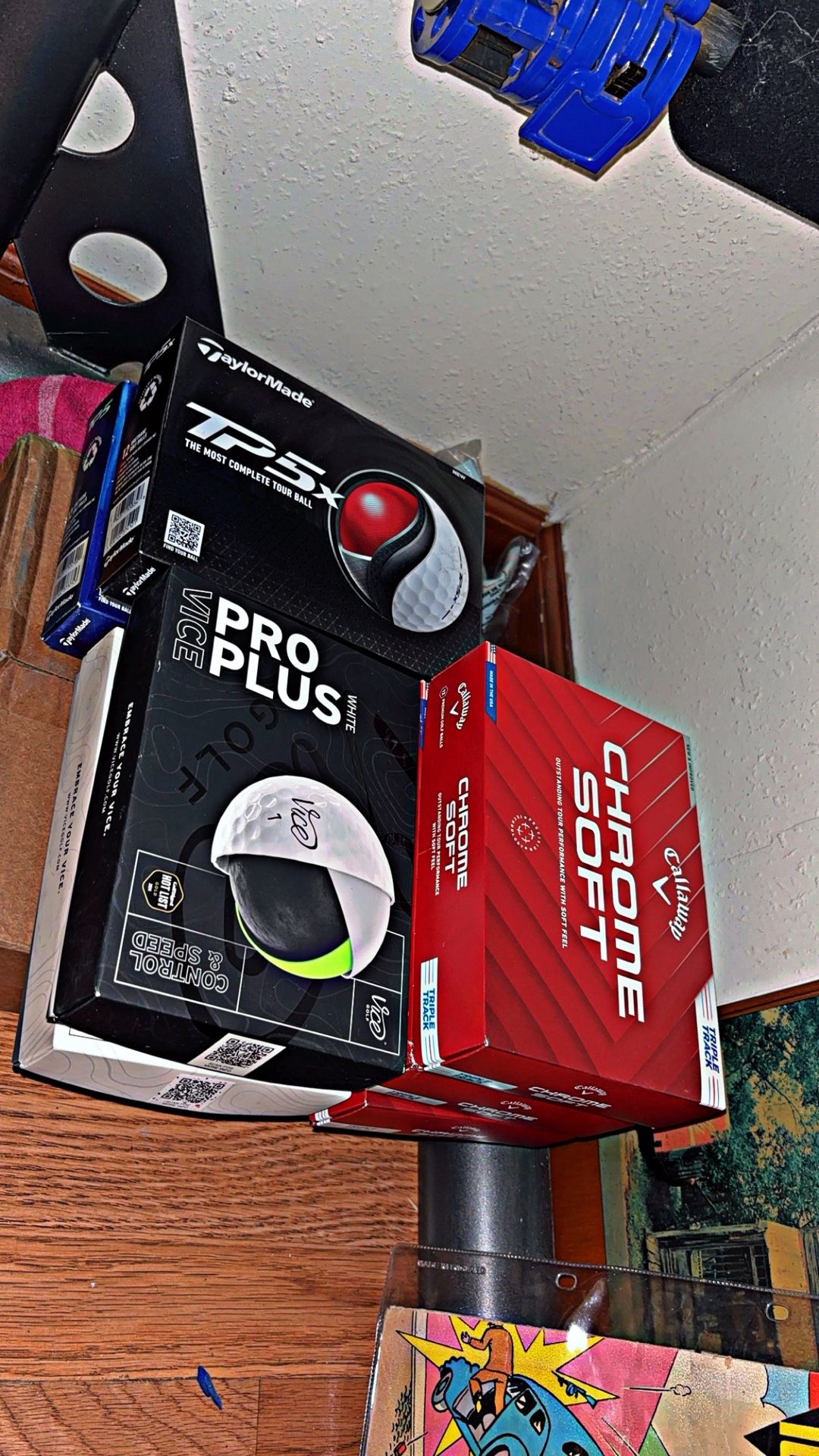 Boxes Of Golf Balls, Top-Of-The-Line, Top-Tier, Golf Balls