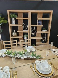 Open Bookcase in Natural Finish