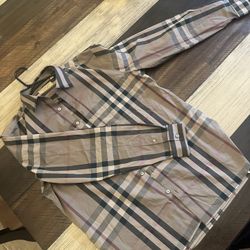 Long sleeve Burberry button up 